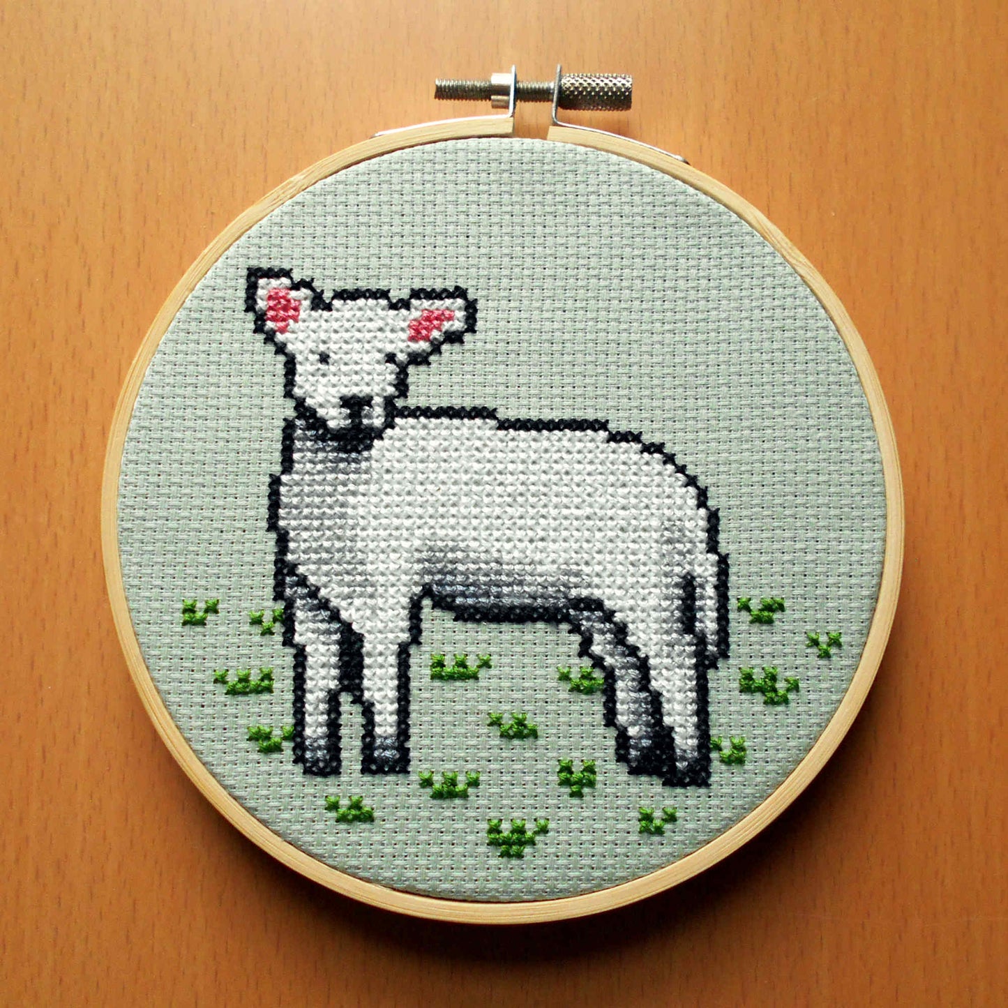 Sheep Cross Stitch, Countryside Decor