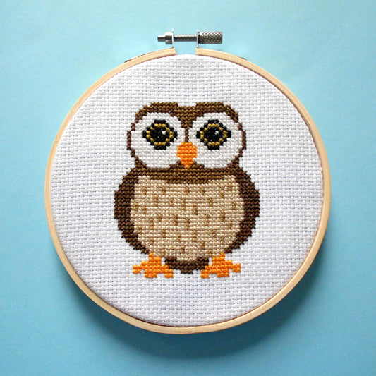 Owl Craft Kit - Beginners Cross Stitch