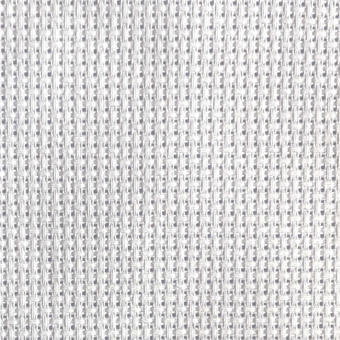 14 count white aida fabric close up