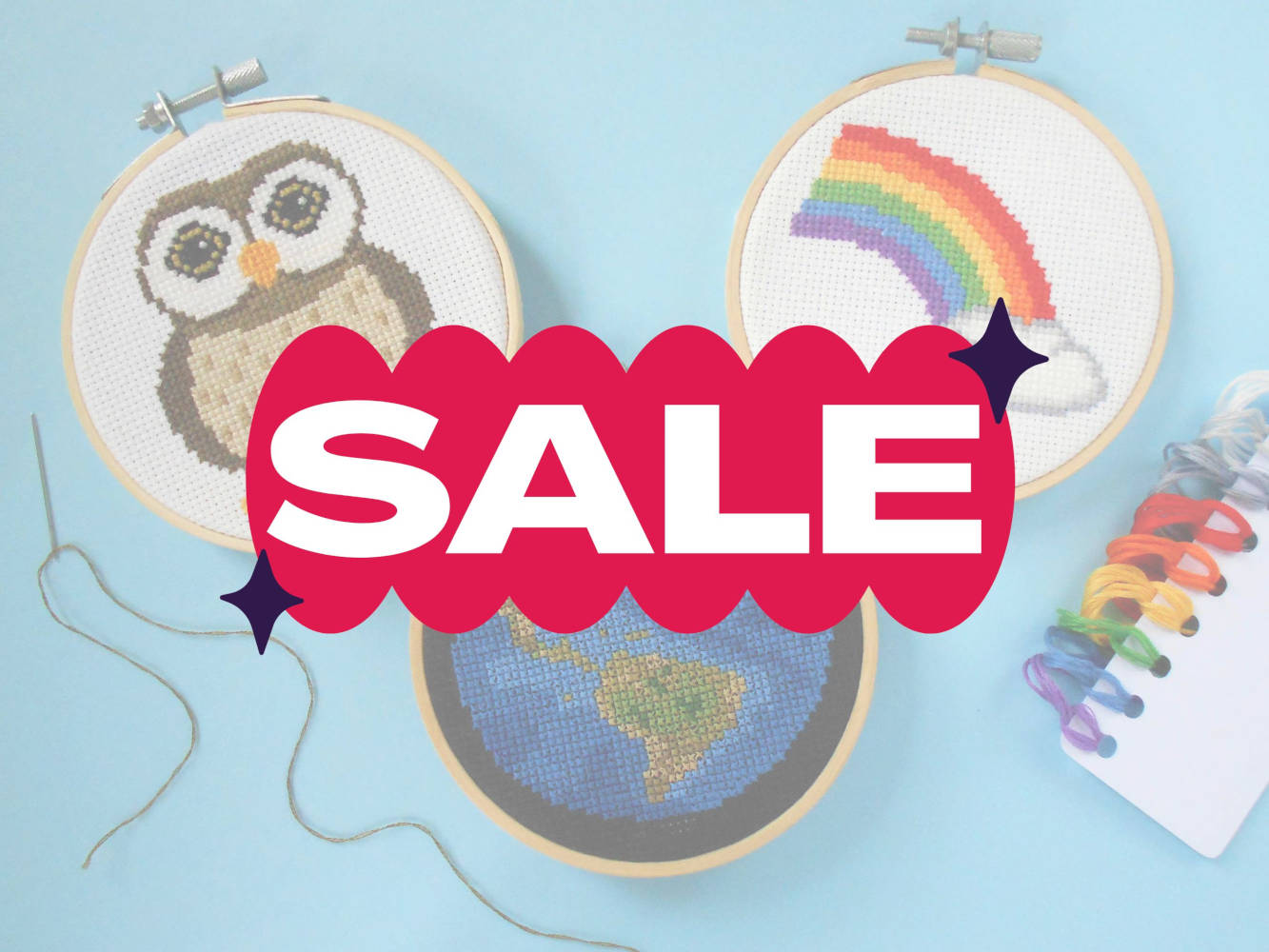 On Sale Cross Stitch Kits, Accessories | Knit Knot Krafts