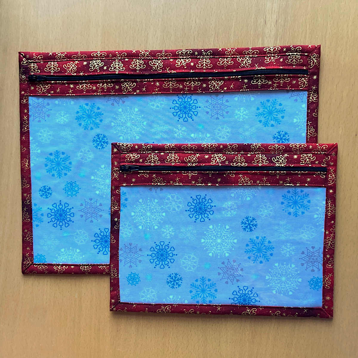 Large & Small Christmas Project Bag