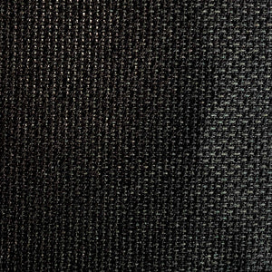 14 count black aida fabric close up