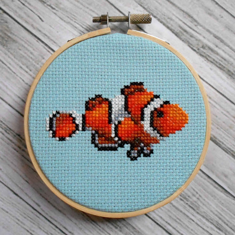 Clownfish Cross Stitch DIY Kit