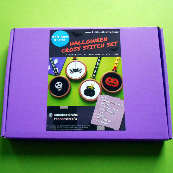 Halloween Mini Cross Stitch Kits Box Set