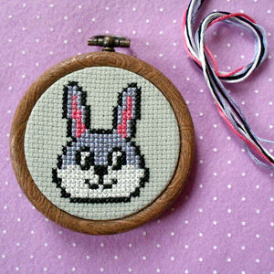 Rabbit Cross Stitch, Easter Craft Kit