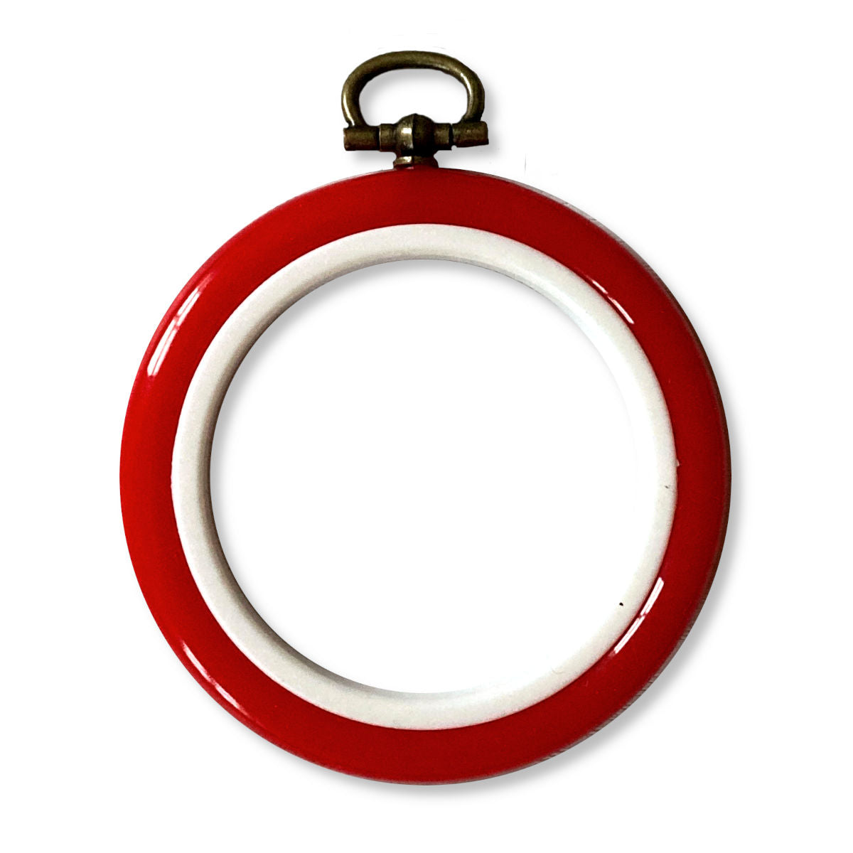 red 2.5inch flexi embroidery hoop