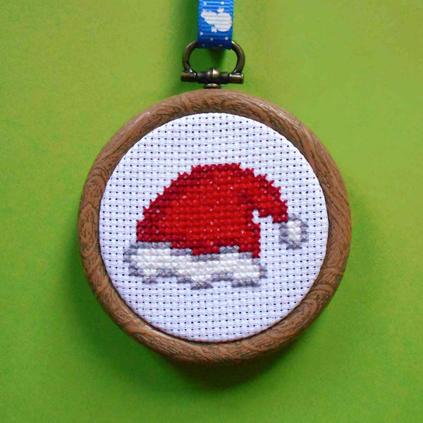 Father Christmas Hat Cross Stitch