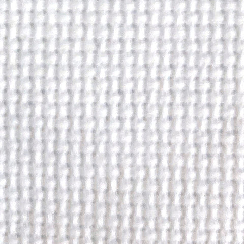 White 18 count aida fabric close up